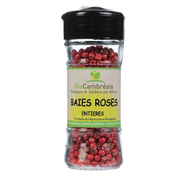 Baies roses entières